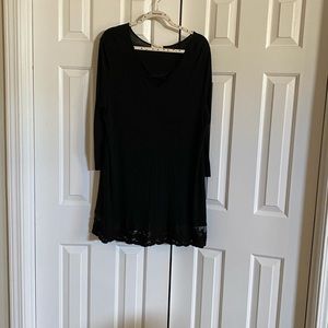 Black lace tunic